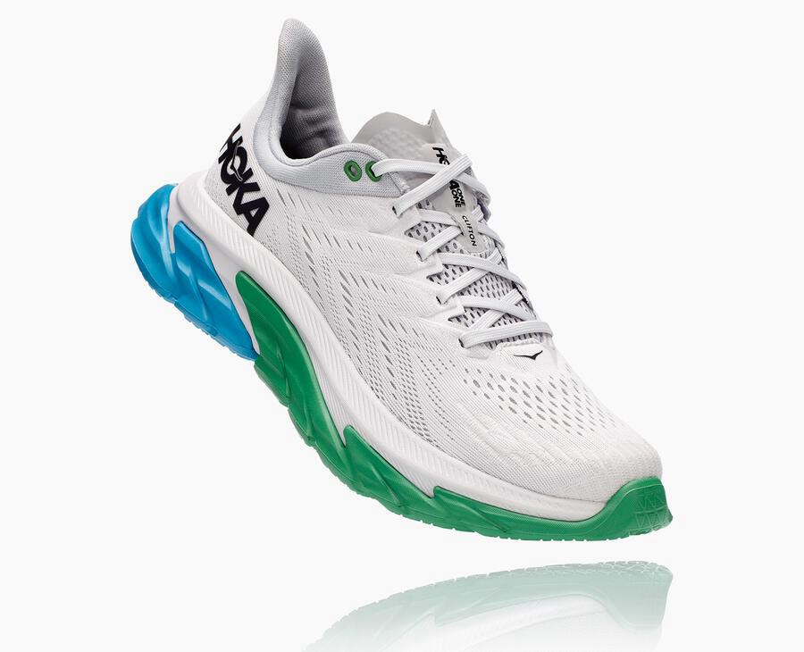 Hoka Australia One One Clifton Edge - Mens Running Shoes White - RYFON-6920